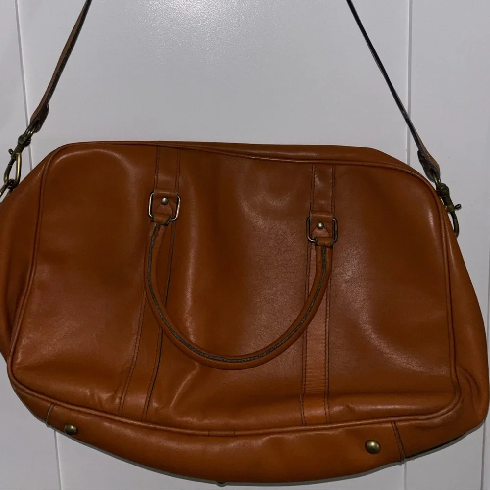Vintage Condor USA Classic Brown Leather Men's Travel Bag
